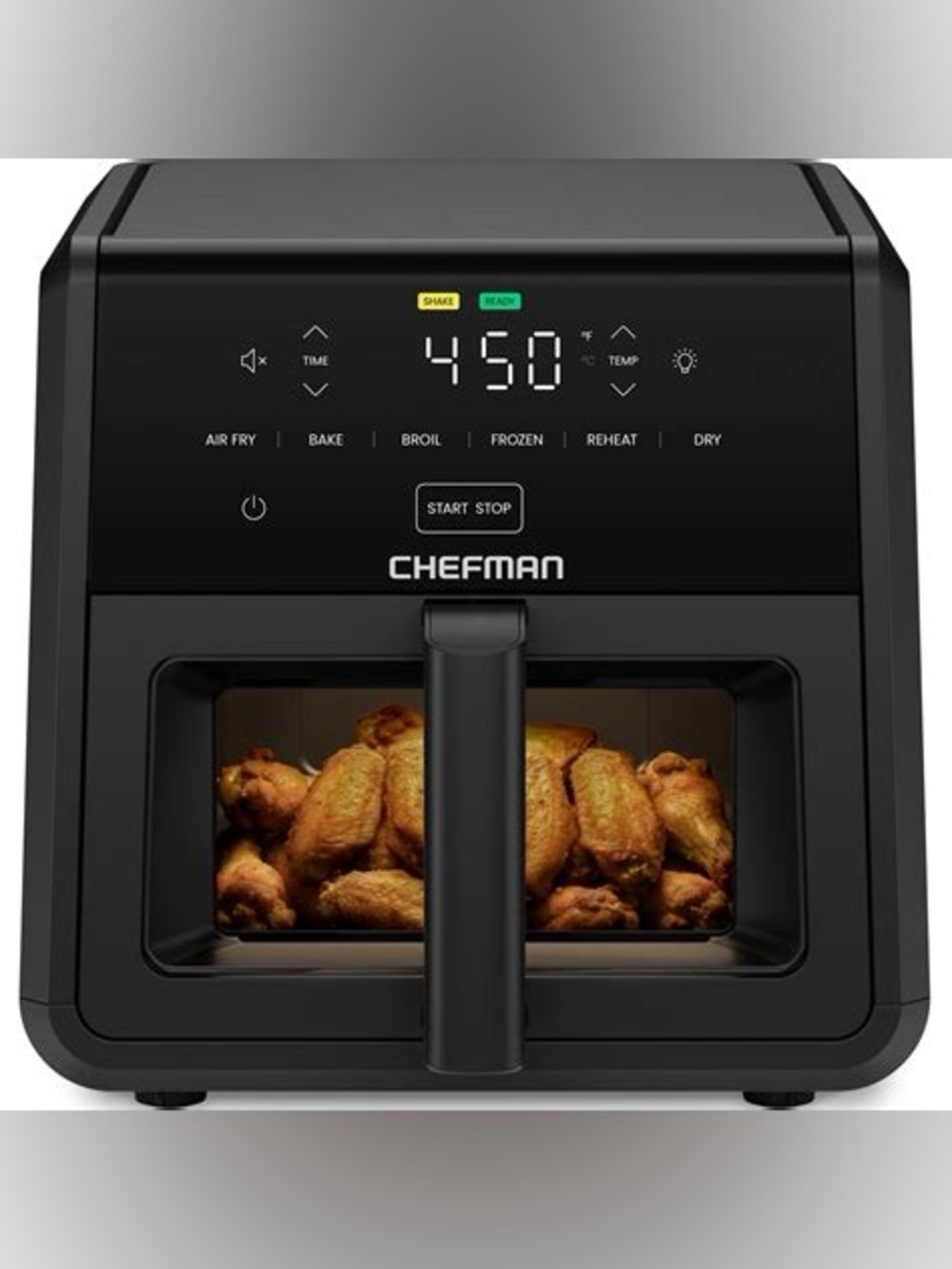 Chefman TurboFry 8.5L Air Fryer - Black and Silver